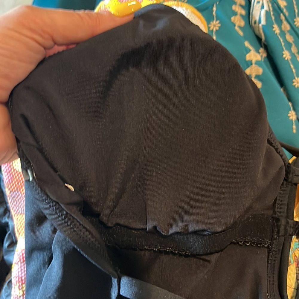 Laundry by Shelli Segal side cross-cross detail one-piece swimsuit, L! - Picture 8 of 9